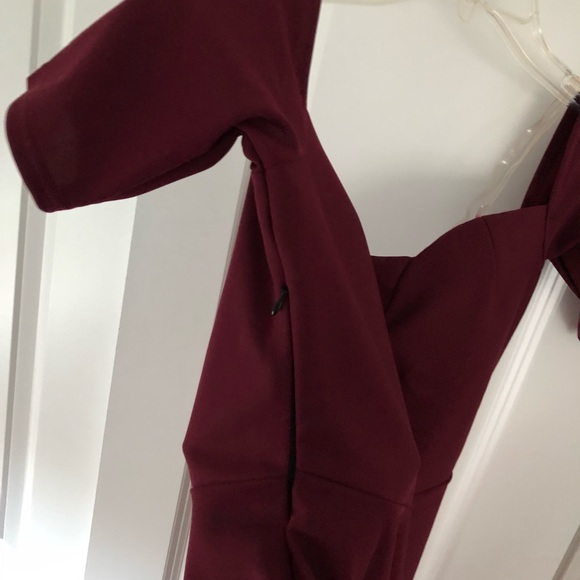 Short dark red dress, new, size S - Picture 3 of 3